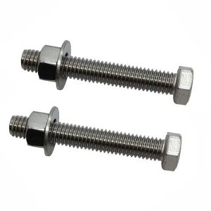 A2-70 Grade Polished Hex Head Bolts 100Pcs M6-M24