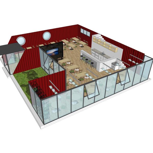 Buy cheap 40ft Prefabricated Composite Steel Shipping Container Homes from wholesalers