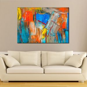 Buy cheap Unframed Handmade Oil Nature Abstract Canvas Paintings For Livingroom Unique Home Decorative from wholesalers