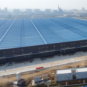 Buy cheap Q355B Prefabricated Steel Structure Warehouse with Aluminized Zinc Cladding from wholesalers