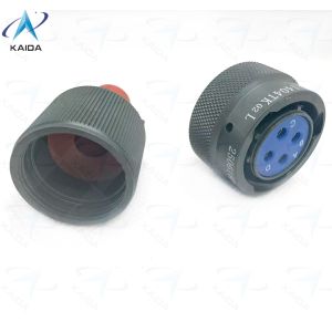 Buy cheap Secure and Durable Circular Electrical Connector -55C To 125C for Industrial Applications,Y50EX-1404TK02L  ,Y50EX Series Plug with Straight Cable Clamp,Olive Drab Anodized from wholesalers