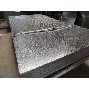 5.75*1250mm Galvanized Pattern Steel Plate with 40g/m2 Zinc Layer Non-oiled GB
