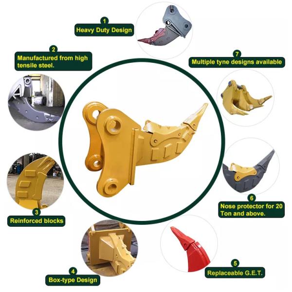 Buy cheap 40 Ton Excavator Stump Ripper Second Msia Hydraulic Xcentric Vibro Ripper from wholesalers