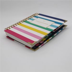 Spiral Bound Daily Weekly Planner Beautiful Paper Cover With Metal Corner