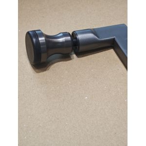 Buy cheap Corrosion Resistant Shower Glass Door Handle with Solid Metal Feet and Customizable Hole Spacing for Bathroom Glass Doors from wholesalers