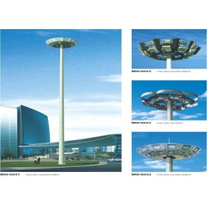 12 side poles painting High Mast Pole including lighting fixture