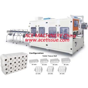 Buy cheap Troubleless And Labor Saving Kitchen Towel Tissue Paper Packing Machine Heavy Duty Machine Structure Up To 850mm PE Bag Dimensions With Air Hole from wholesalers