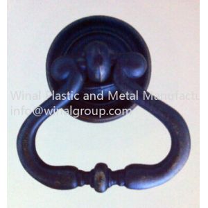 Buy cheap Door single pull ring handle,L52mm*W49mm,furniture hardware part,durable.OEM size & finish from wholesalers