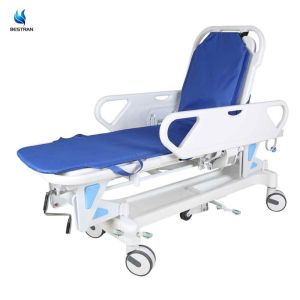 Buy cheap Adjustable Stretcher Trolley For Patients Hospital Gurney With Locking Wheels IV Pole from wholesalers