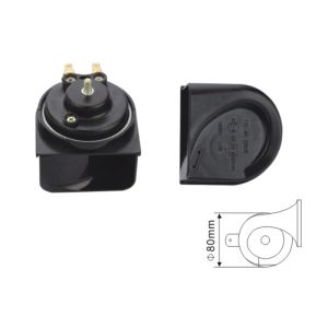 Buy cheap Black Color Loud Car Horn Replacement Kit Dia 80MM With 12 / 24V Voltage from wholesalers