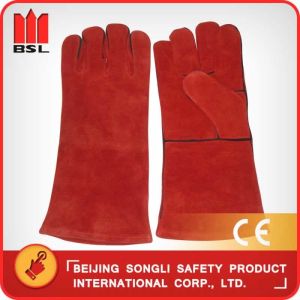 Buy cheap SLG-HD8020-R4 cow split leather welding gloves from wholesalers