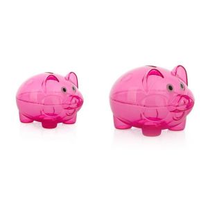 Buy cheap CE PP Transparent Piggy Bank Custom Pattern Printing from wholesalers