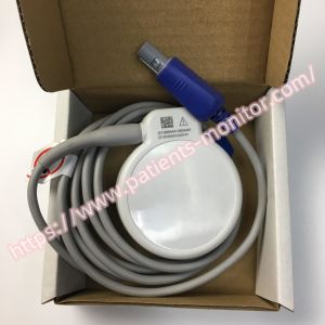 Edan F9 US Transducer Probe Double Slots 6 Pin Yellow 2.5m TPU IPX8 PN MS3