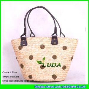 Buy cheap LUDA cheap straw totes designer dots handbags wheat straw totes from wholesalers