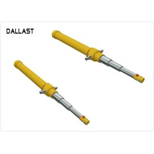 Buy cheap 3 Stage Telescopic Hydraulic Cylinder For Small Dump Truck , Telescopic Hydraulic Ram from wholesalers