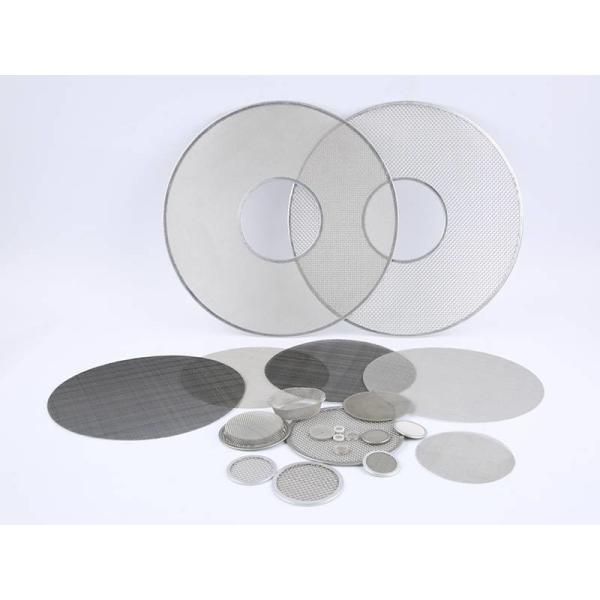 Quality High Strength Stainless Steel Filter Mesh Disc Plain / Twill / Dutch Weave Style for sale