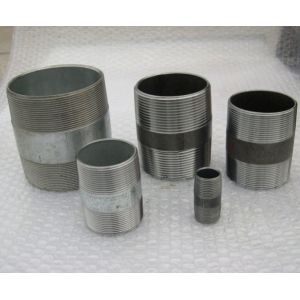 Buy cheap carbon steel double thread bread barrel nipple/pipe nipple from wholesalers
