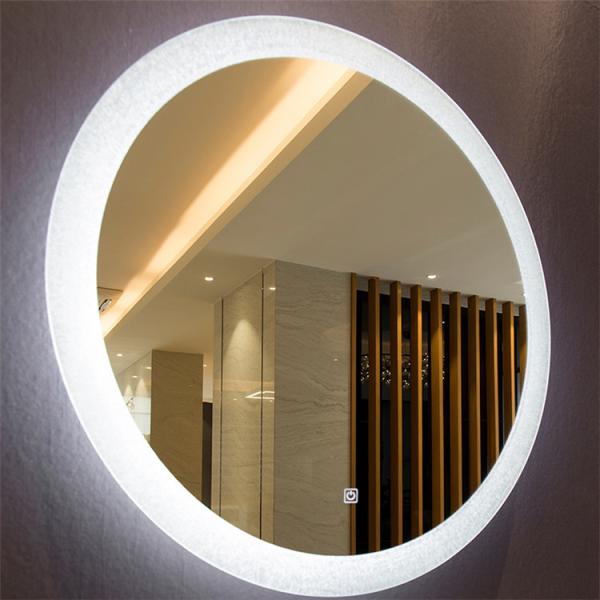 Buy cheap Smart Touch Screen LED Mirror Bathroom Luxury IP44 Suitable Defogger and Time Display from wholesalers