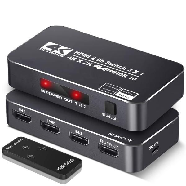 HDR 3 Ports 18Gbps 4K 60Hz HDMI Switch Box