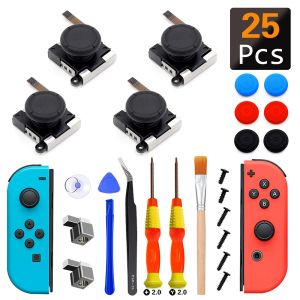 34 in 1 Replacement Thumb Stick Repair Kit for Nintendo Switch 3D Joystick