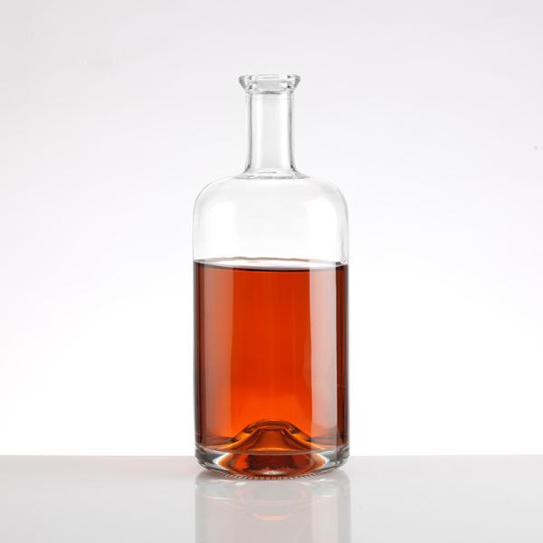 700ml 750ml 1000ml Gin Whiskey Liquor Glass Bottle with Aluminum Plastic PP