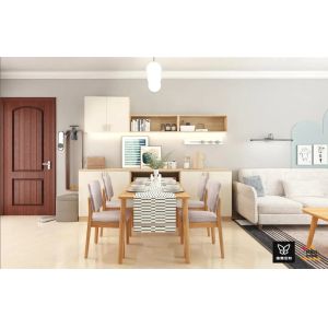 Buy cheap White Sandstone Modern Modular Kitchen Cabinets Roller Shutter Door With Shelves from wholesalers