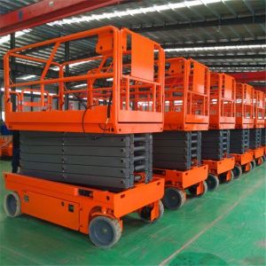 Buy cheap Smart Operation Scissor Lift Machine Foldable Guard Rail With Extension Platform product