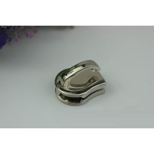 Personalized simple design zinc alloy 3 color 15# zipper with zipper puller