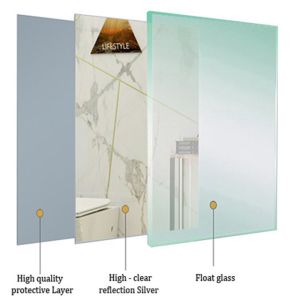 Buy cheap Wall mounted bathroom LED Backlit Mirror with bluetooth 500x700x39mm from wholesalers