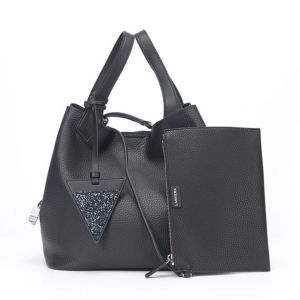 Buy cheap Lichee Pattern Cowhide Handbags Casual Single Shoulder Bag with Wallets from wholesalers