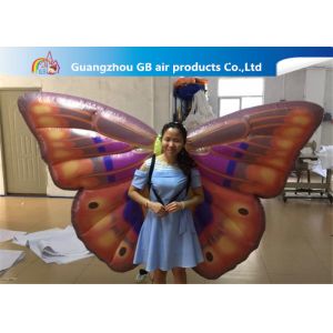 Buy cheap Custom Back Inflatable Lighting Decoration Butterfly Air BOW With Internal Blowewr from wholesalers
