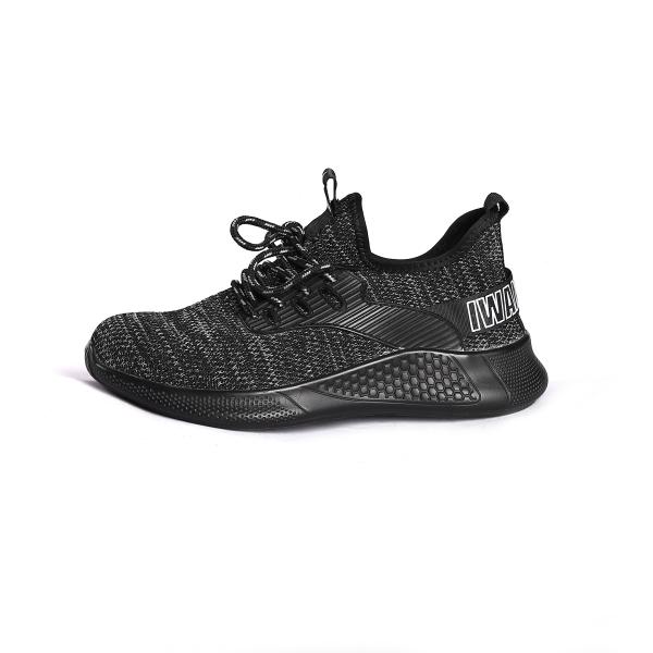 Slip Resistant Flyknit Safety Footwear With Anti Puncture Kevlar Midsole