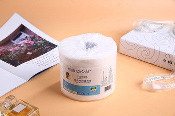 Quality Wholesale 100Pcs Dry and Wet Double Use Makeup Remover Towel Facial Cotton Tissues for sale