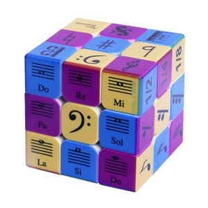 Music Magnetic Speed Cube 3x3 Personalized Sticky Note Pattern UV Printing 0.81