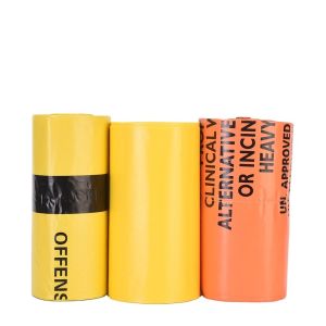 Customized PE Medical Biohazard Waste Bags Perfect Mechanical Resistance And