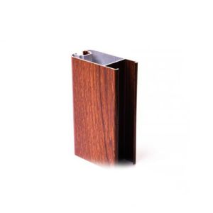 Buy cheap Heat Transfer Glossy Wood Surface Aluminium Door Profiles from wholesalers