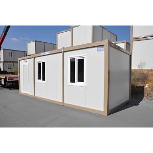 Thermal Insulation Flat Pack Container Fireproof 20ft Luxury Prefab Container