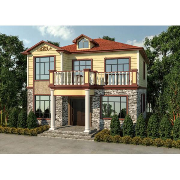 Earthquake Proof Two Stories Single Family Light Steel Frame Fabricated Prefab