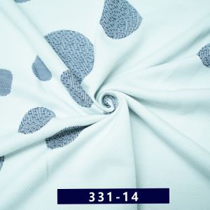 Buy cheap Customized 220g Blue White Knitted Mattress Fabric Smooth Feeling from wholesalers