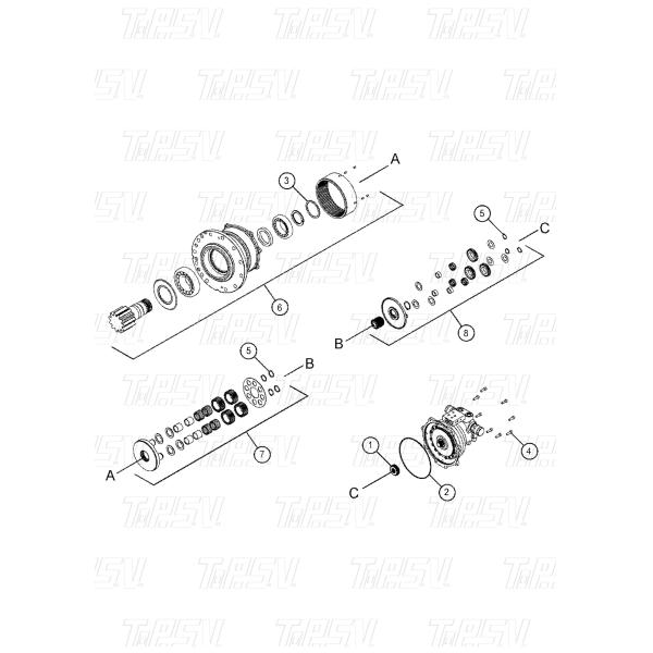 Buy cheap High Powered Excavator Drive System With Planetary Reducer from wholesalers