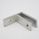 Buy cheap Stainless steel Glass clamps 90 degree RS2315 wall to glass, 70X25mm, thickness 5mm, SS304 satin, mirror, black from wholesalers