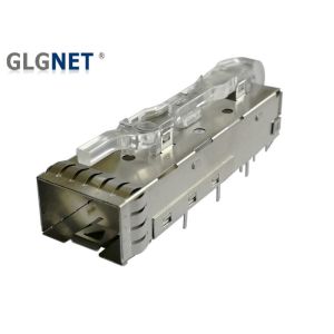 Buy cheap PIN 1 x 1 SFP Solutions Cage 3.0 mm Solder Post With Light Pipe EMI Spring Finger from wholesalers