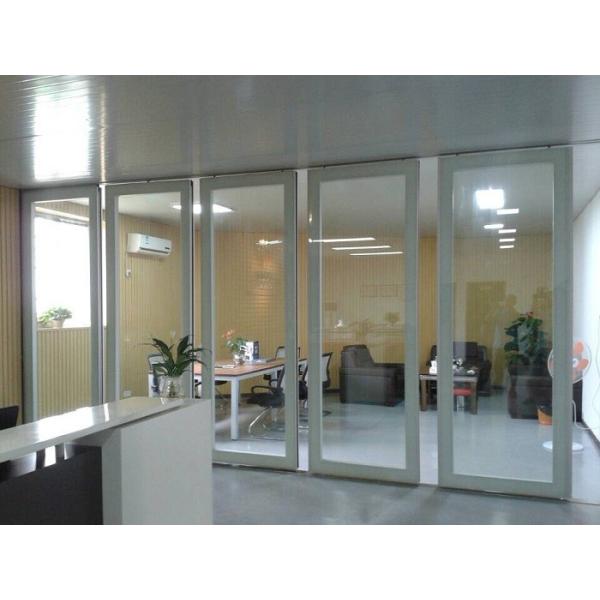 Quality Aluminum Sliding Doors / Collapsing Aluminum Sliding Partition Walls Easy Installation for sale
