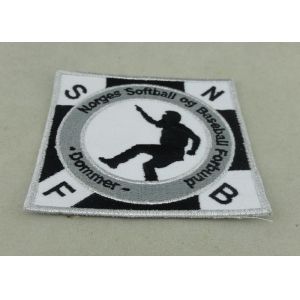 Velcro Personalized Baseball Custom Embroidery Patches For Promotion