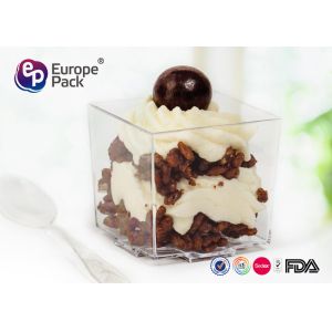 Buy cheap Recyclable Disposable Plastic Dessert Cup 60Ml Disposable Pudding Cups from wholesalers