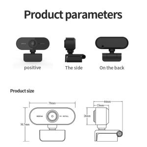 Buy cheap Plastic USB Computer Camera , Black Full HD 1080P USB Webcam from wholesalers