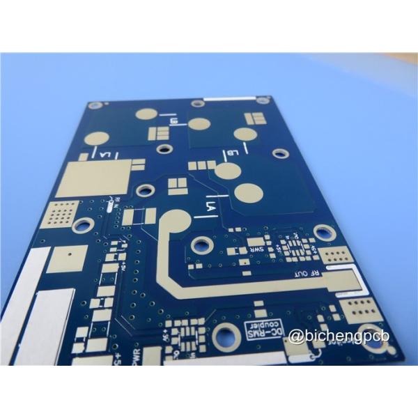 Buy cheap 30mil RF-45 PCB High Frequency PCB with Blue Solder Mask Coating Immersion Silver on Pads from wholesalers