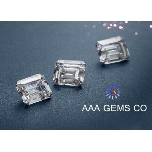 Buy cheap 3ct Emerald Cut Moissanite Gemstone Eight Arrows Eight Hearts from wholesalers