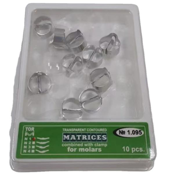 GB/T18830-2009 Dental Molar Transparent Contoured Matrices Combined with Clamp