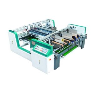 Buy cheap Double Piece 380v Carton Folding Gluing Machine Mechanical Driven from wholesalers
